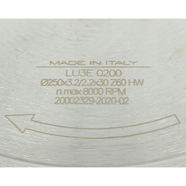 Tarcza Pil. LU3D 0400 250X30-80