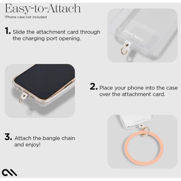 Case-Mate Phone Bangle - Bransoletka na nadgarstek do smartfona (Peach)