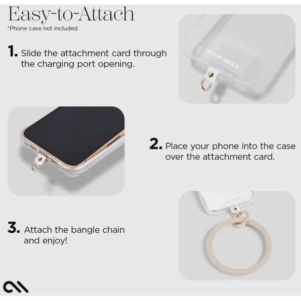 Case-Mate Phone Bangle - Bransoletka na nadgarstek do smartfona (Nude)