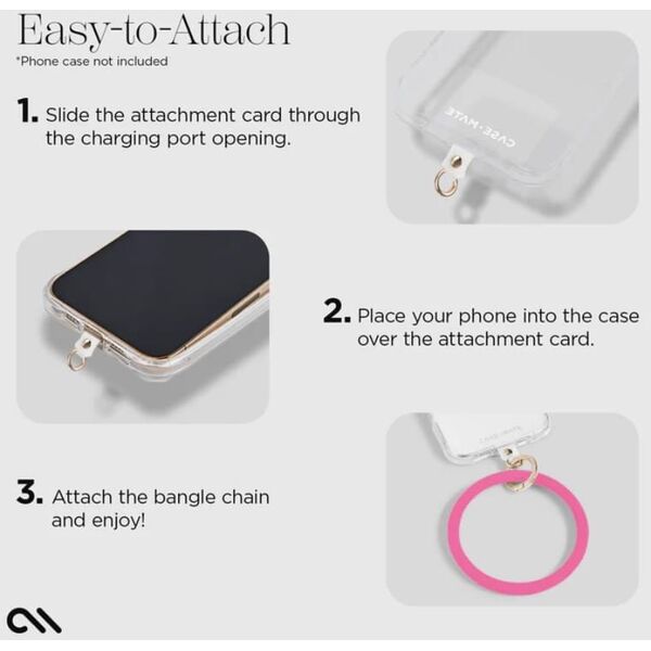 Case-Mate Phone Bangle - Bransoletka na nadgarstek do smartfona (Fuchsia)