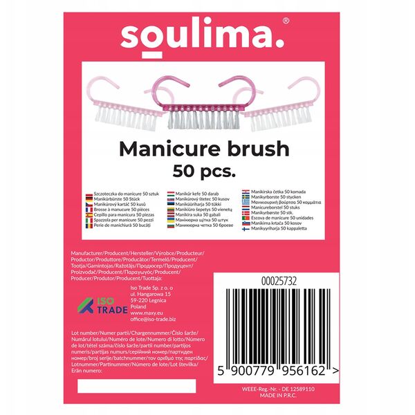Szczoteczka do manicure- 50szt. Soulima 25732
