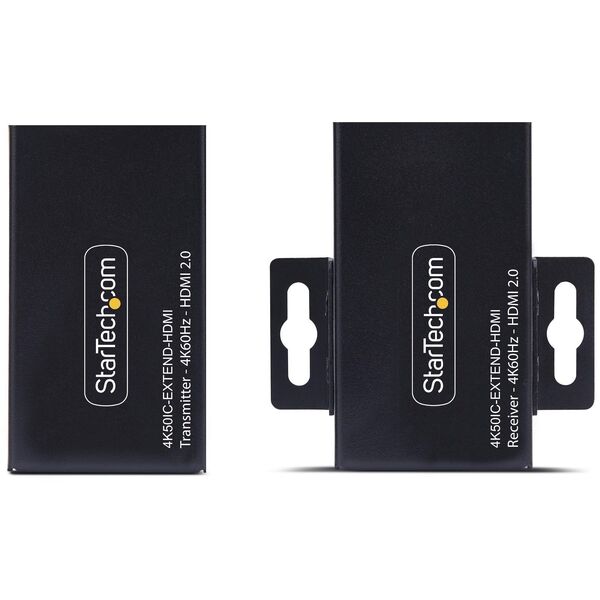 StarTech 4K50IC-EXTEND-HDMI przedłużacz AV Nadajnik i odbiornik AV Czarny