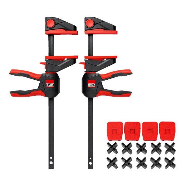 Terrace clamp set BESSEY 450/80 with EZ-TD adapters