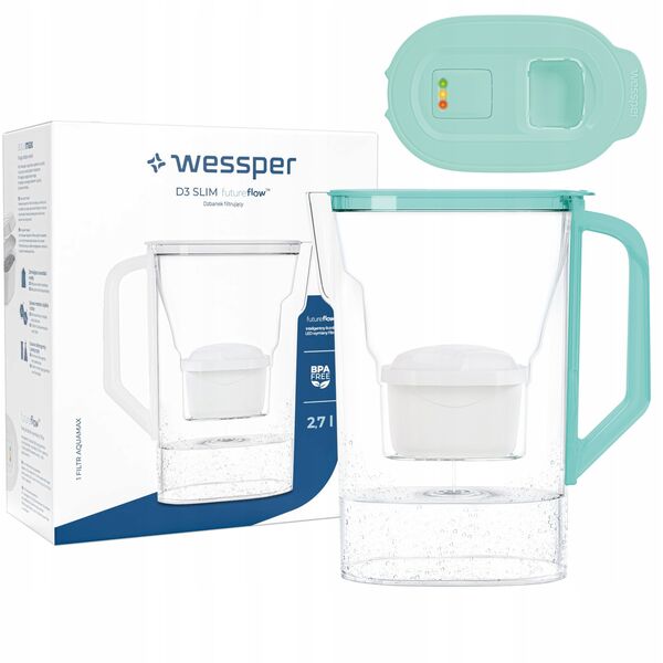 Dzbanek Wessper D3 SLIM FutureFlow Aquamax (WES205-FF-MT)