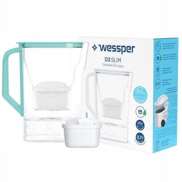 Dzbanek Wessper D3 SLIM AQUAMAX (WES205-MT)