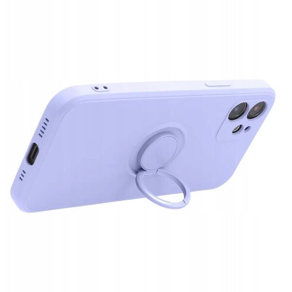 Θήκη SILICONE RING για XIAOMI Redmi Note 14 PRO 4G μωβ