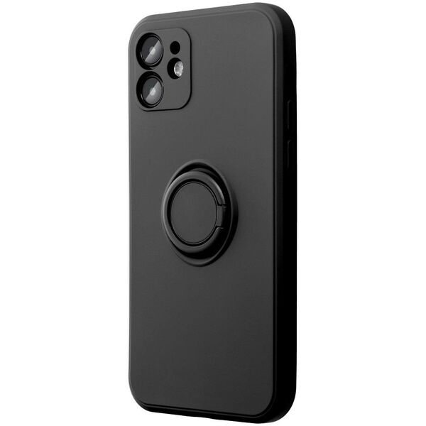 Θήκη SILICONE RING για XIAOMI Redmi Note 14 PRO 4G μαύρο