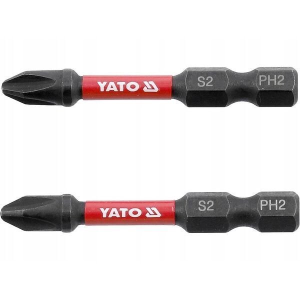YATO KOŃCÓWKA UDAROWA 1/4"x50mm PH2 /2szt.
