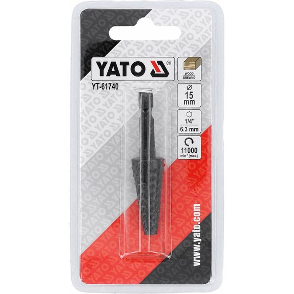 YATO TARNIK TRZPIENIOWY DO DREWNA 15mm HEX