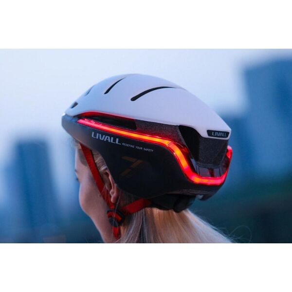 Livall Smart Kask Rowerowy LED/SOS r. 54-58cm Miętowy EVO21