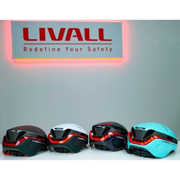 Livall Smart Kask Rowerowy LED/SOS r. 54-58cm Miętowy EVO21