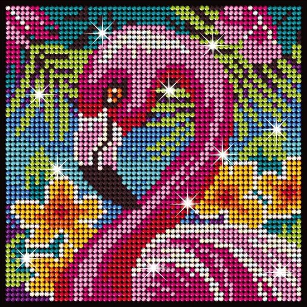 Clarins ΣΕΤ ΚΑΤΑΣΚΕΥΗΣ DIY Diamond Art Flamingo