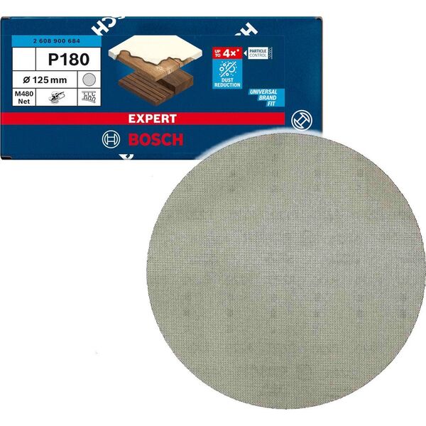 Szlifierka Bosch Bosch Expert M480 mesh structure sanding sheet 125mm, K180 (50 pieces, for eccentric sanders)