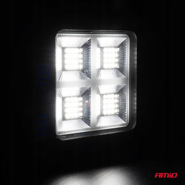 Lampa robocza szperacz led awl59 68w 6500k 8000lm 12v 24v amio-04200
