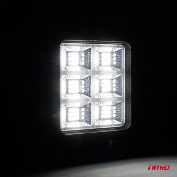 Lampa robocza szperacz led awl60 69w 6500k 7200lm 12v 24v amio-04201