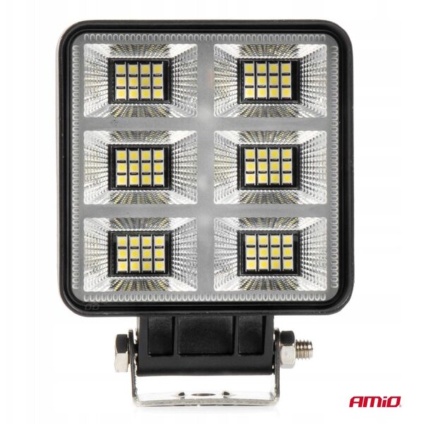 Lampa robocza szperacz led awl60 69w 6500k 7200lm 12v 24v amio-04201