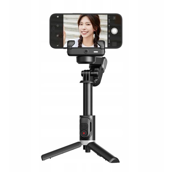 Gimbal Statyw Selfie Stick Lampa LED + Pilot do Telefonu / AOCHUAN M1 PRO