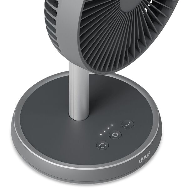 Duux Fan | Rize Flex | Stand Fan | Grey | Diameter 21 cm | Number of speeds 4 | Oscillation | 10 W | No