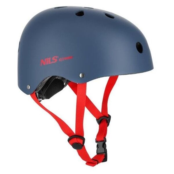 MTW001-1 KASK SZARO-CZERWONY ROZM. M(55-58CM) NILS EXTREME