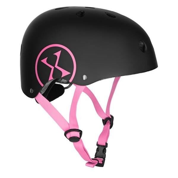 MTW001-1 KASK CZARNO-RÓŻOWY ROZM. S(52-56CM) NILS EXTREME