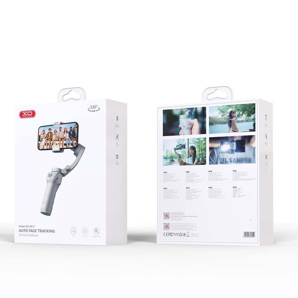 XO gimbal selfie stick Bluetooth tripod SS17 gray 6920680858019