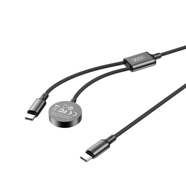 XO wireless inductive charger CX030 black for Apple Watch with cable USB-C -USB-C 6920680860241