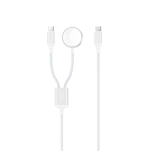 XO wireless inductive charger CX030 white for Apple Watch with cable USB-C -USB-C 6920680860258