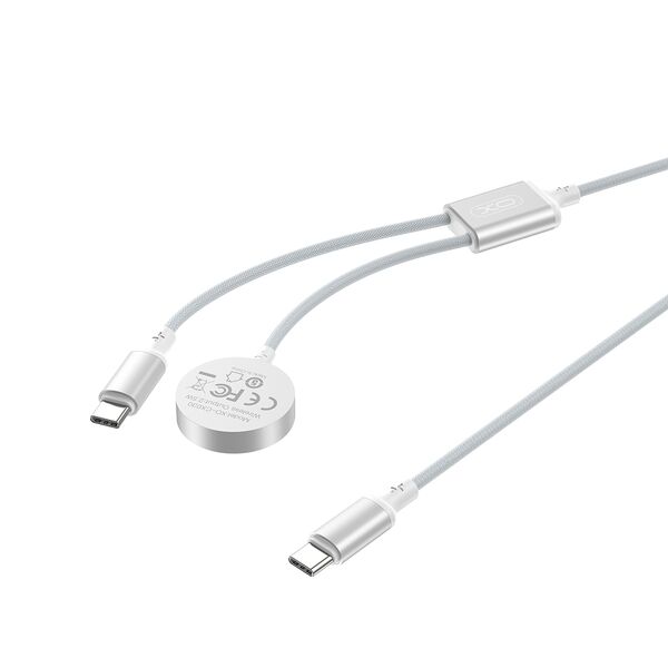XO wireless inductive charger CX030 white for Apple Watch with cable USB-C -USB-C 6920680860258