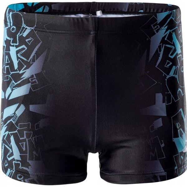AquaWave KĄPIELÓWKI ATOS JR BLACK SCUBA BLUE LOGO PRINT 158