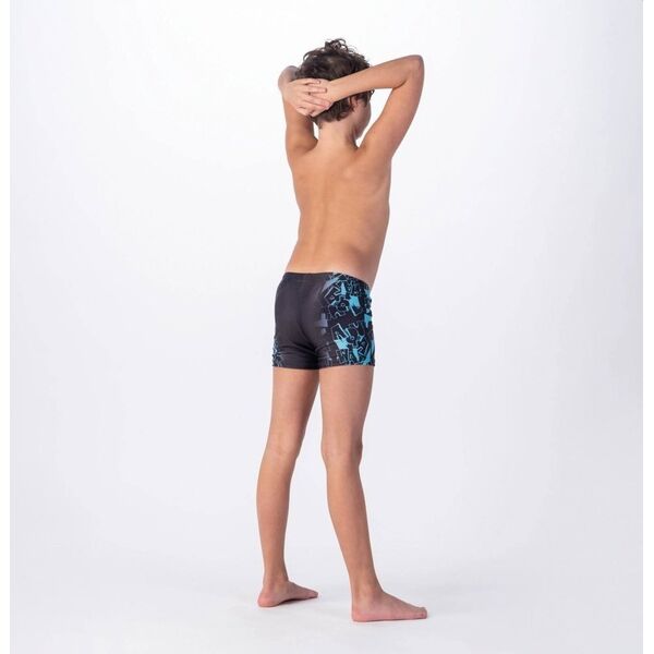 AquaWave KĄPIELÓWKI ATOS JR BLACK SCUBA BLUE LOGO PRINT 158