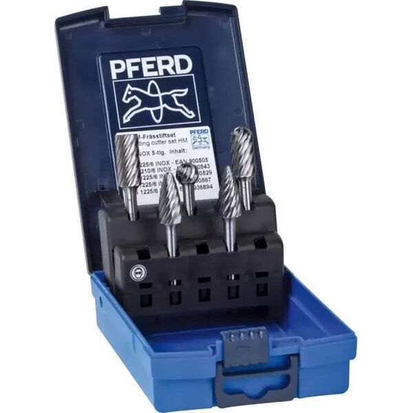 Sourcing HM cutter set PFERD INOX 1912, 5 pcs.