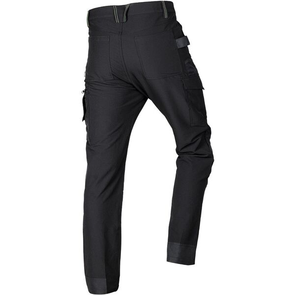 Spodnie robocze Mix&Match, 4 way stretch, czarno-zielone, rozmiar XS