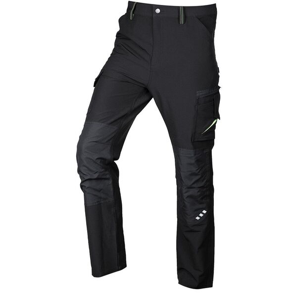 Spodnie robocze Mix&Match, 4 way stretch, czarno-zielone, rozmiar XXL
