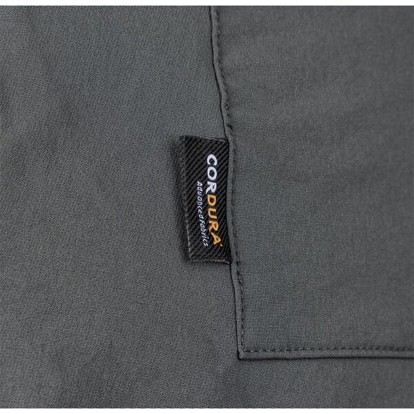 Spodnie robocze Mix&Match, 4 way stretch, z kaburami, Cordura, szaro-czarne, rozmiar L