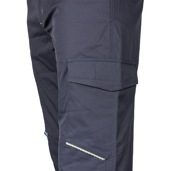 Spodnie robocze Mix&Match, stretch, szare, rozmiar L