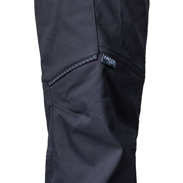 Spodnie robocze Mix&Match, stretch, czarne, rozmiar XS
