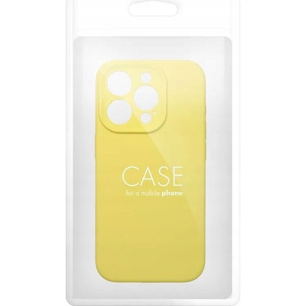OEM Futerał SILICONE 2mm do IPHONE 14 żółty