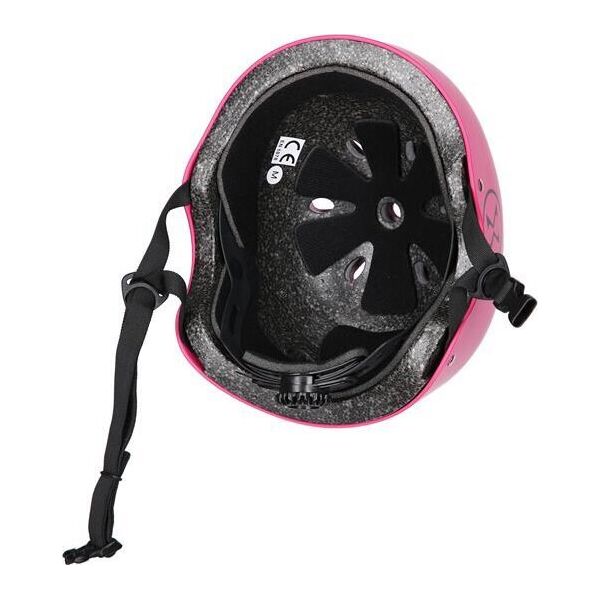 Nils Extreme Zestaw kask z ochraniaczami na rower rolki hulajnogę Nils Extreme mr290 h230 różowy rozmiar M