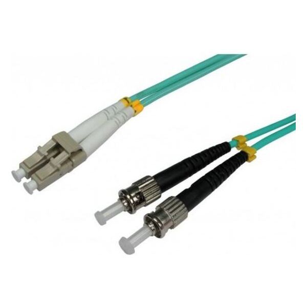 Intellinet Network Solutions Światłowód krosowy ST-LC duplex 1m 50/125 OM3 (305809)