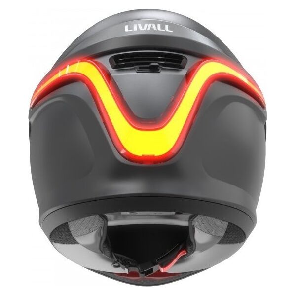 Livall Kask motocyklowy z Bluetooth Intercom LED/SOS 58-59 cm