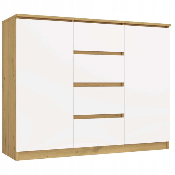 Komoda Malwa 2D4S 120 DĄB ARTISAN BIEL