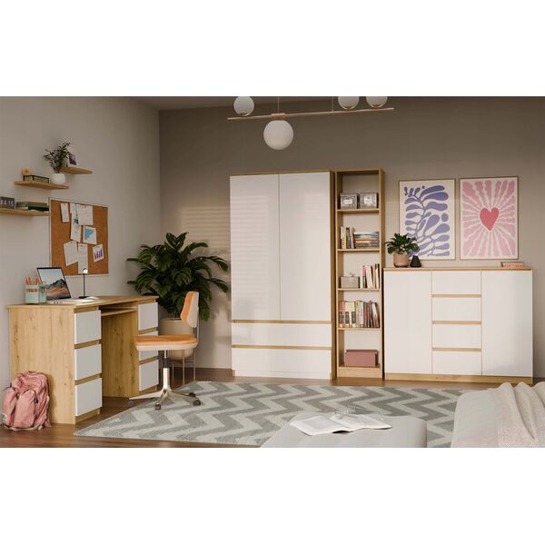 Komoda Malwa 2D4S 120 DĄB ARTISAN BIEL