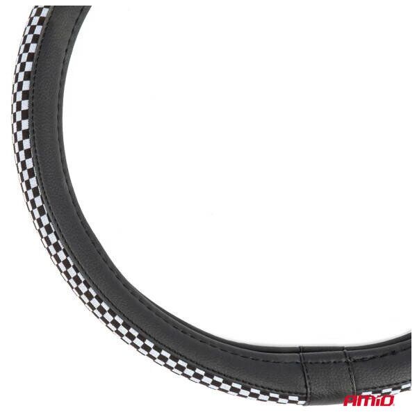 Pokrowiec nakładka na kierownicę samochodową swc-60-m 37-39cm amio-04170