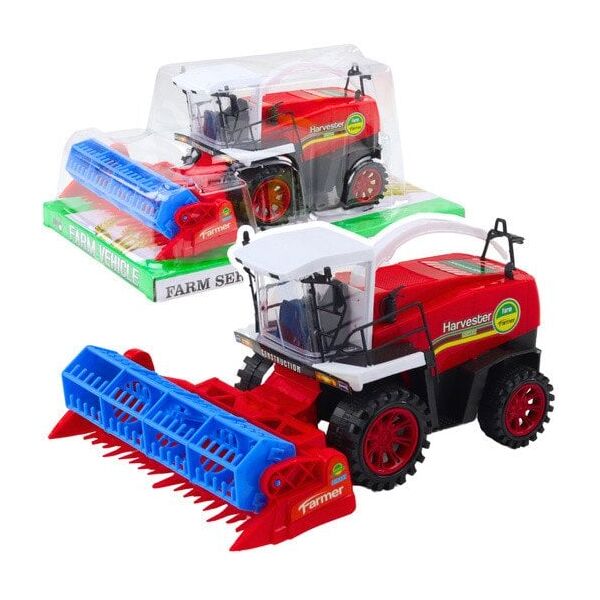 Kombajn Zbożowy Farmerski Rolniczy Heder Napęd Czerwony
