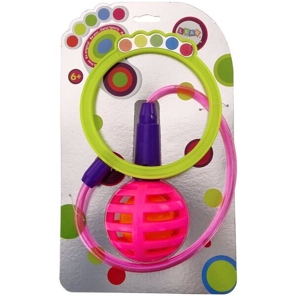Skakanka Skipper Hula Hop Na Nogę Różowa Diody LED