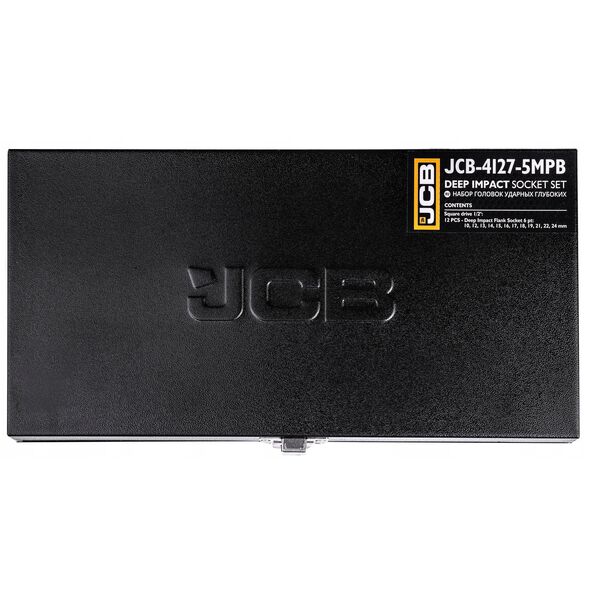 JCB ΣΕΤ ΜΑΚΡΥΩΝ ΚΡΟΥΣΤΙΚΩΝ ΚΑΡΥΔΙΩΝ 12τμχ 1/2" 6-ΓΩΝΟ (10-24mm)