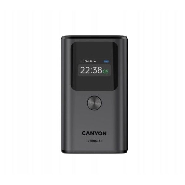 CANYON Powerbank OnPower 130 TFT 10000 mAh PD30W Grafitowy