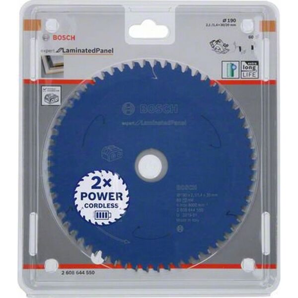 Bosch piła tarczowa Laminated Panel Expert 190x30mm 60 zębów (2608644550)