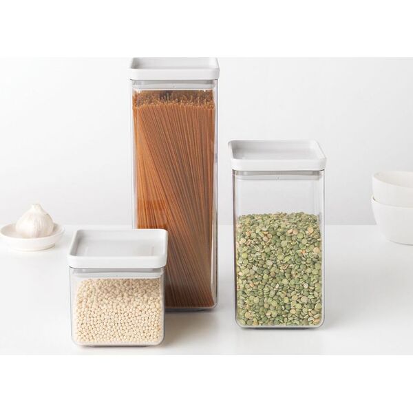 Brabantia Pojemnik kwadratowy 2,5l Tasty+ szary 122545