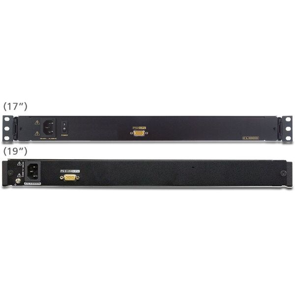 ATEN CL1000M-ATA-2XK07SGG διακόπτης KVM Δυνατότητες τοποθέτησης σε ράφι Μαύρο